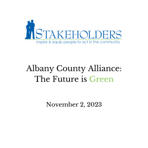 Albany County Alliance The Future is Green